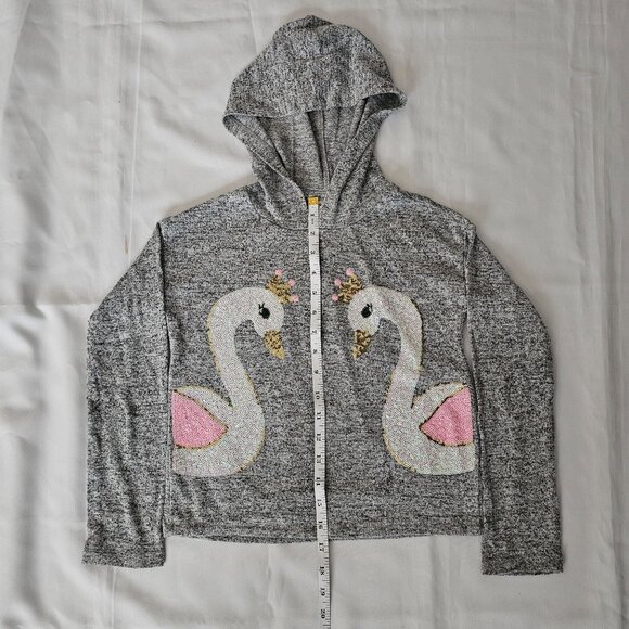 Member's Mark Kids Light Gray Heather My Favorite Cozy Hoodie Sweater Size 7/8 - Picture 9 of 9